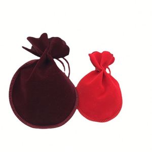 Petit sac en velours à cordon pour bijoux, sac de rangement pour bijoux, petit sac cadeau - Product Image 1