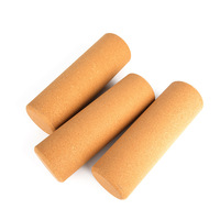 Hochdichter Massivkork 10*30cm Umweltfreundlicher Yoga-Block Fusselfreier Roller für Unisex Pilates Massage