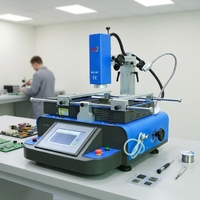 Estación de Retrabajo Manual BGA SMD WDS-580, Robot de Soldadura Automático PLC para Reparación de Placas Base y Reballing de Chips