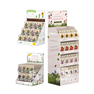 Изготовленный на заказ перерабатываемый счетчик семян дисплей картонная коробка стеллаж и подставка для семян для продвижения - Product Image 2