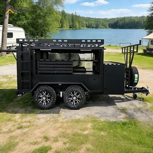 Remorque utilitaire polyvalente, base de conversion pour caravane et camping-car, remorque à plateau inclinable pour le transport de marchandises, de bateaux et de motos tout-terrain - Product Image 1