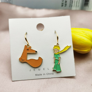 Nuovo smalto cartoon Prince fox rose charm per la creazione di gioielli e la creazione di ciondoli per collana con ciondolo a forma di orecchino di moda - Product Image 4