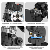 Machine à poinçonner hydraulique électrique portable, petite batterie au lithium, outil de poinçonnage pour acier en angle, acier en canal