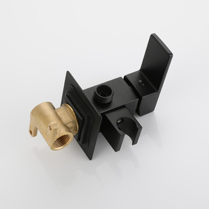 Matt Black Square High-Pressure Brass Shower Head <strong>Sprayer</strong> Valve <strong>Toilet</strong> <strong>Bidet</strong> Partner for Hotels - Product Image 6