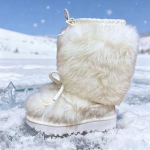 Botas de Nieve Térmicas Antideslizantes con Plataforma y Cordones, de Pelo Sintético Ligero, para Otoño e Invierno, Unisex, al por Mayor, 2026 - Product Image 3