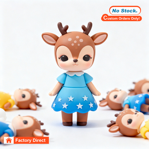 Tùy Chỉnh Phim Hoạt Hình Dễ Thương 3D PVC Hành Động Hình Búp Bê 3D Đứng Hình Con Số Cao Su Bí Ẩn Hộp Anime Keychain Đồ Chơi - Product Image 2