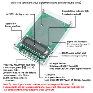 Generador de Señales Ajustable de Frecuencia de Resonancia Schumann DC 5V, Resonador de Audio de Onda Sinusoidal 0.01Hz~100000Hz CE A68 - Product Image 4