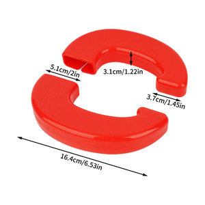 Cubierta protectora roja de ABS para gancho de remolque de 16.4 cm para accesorio de enganche de remolque de camión RAM - Product Image 1