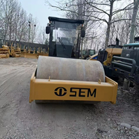 Compacteur de sol à tambour unique SEM518 de 18 tonnes avec moteur Weichai, rouleau compresseur vibrant, matériel de construction