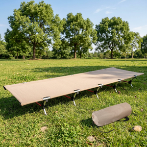 Cama Plegable Portátil para Acampar, Cama Individual Plegable para Dormir al Aire Libre, para Senderismo, Excursionismo, Picnic - Product Image 1