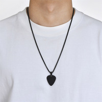 Collier pendentif personnalisé en acier inoxydable pour guitare Porpcord chaîne pendentif vierge collier à faire soi-même hommes femmes cadeau de couple