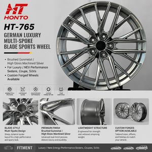 Ruedas Deportivas <span class=keywords><strong>Euro</strong></span> Racing <span class=keywords><strong>de</strong></span> Cinco Radios, Estilo Billet, Personalizadas, Agresivas, <span class=keywords><strong>de</strong></span> Alto Rendimiento, Forjadas para Autos M3, M4, RS5 - Product Image 6