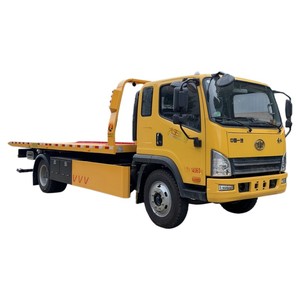 Ready to Ship FAW 4x2 <b>Flatbed</b> Tow <b>Truck</b> Slidebed Wrecker 3 Ton 5 Ton Rollback Recovery <b>Truck</b> with Winch - Product Image 1