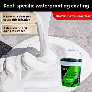 <span class=keywords><strong>Peinture</strong></span> d'<span class=keywords><strong>étanchéité</strong></span> à base d'eau pour toitures, murs extérieurs, bungalows, fissures, gouttières, fuites d'eau, protection solaire, terrasses et réparation des fuites - Product Image 6