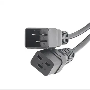 Kabel ekstensi daya laptop komputer IEC c19 ke IEC C20 Tuv penerus