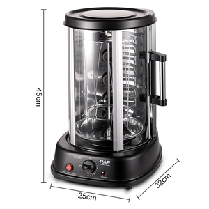 Asador Eléctrico RAF R.8630 21L 1500W 3 en 1 con Brochetas Giratorias 360°, Puerta de Vidrio y Temporizador de Apagado Automático de 60 Minutos <span class=keywords><strong>para</strong></span> Asar Pollo y BBQ - Product Image 6