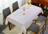 Nappe en dentelle de vinyle rectangulaire Nappe en dentelle de cristal Couverture de table en dentelle de vinyle lavable