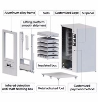 Distributeur Automatique à Monnayeur avec Écran LED pour Yaourts, Jus et Boissons Fraîches, Fabriqué en Métal