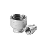 Raccord de tuyau en acier inoxydable CNJS, douille d'adaptateur de réduction, filetage femelle BSPT NPT