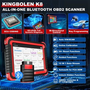 Original KINGBOLEN K8 Car Diagnostic Tool K8 All System +28 Resets ECU Coding Bidirectional Auto OBD2 Scanner Pk <strong>LAUNCH</strong> <strong>X431</strong> - Product Image 2