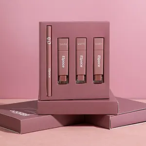 3 loại lâu dài Matte/Giữ ẩm Ánh sáng lung linh giữ ẩm tùy chỉnh nhãn hiệu riêng Lip men Lip Liner