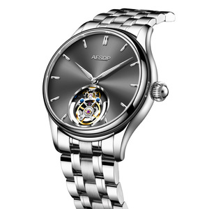 นาฬิกากลไกจักรกลสำหรับผู้ชาย Tourbillon 55H Kinetic Energy กันน้ำ 30 เมตร กระจกแซฟไฟร์ นาฬิกาหรูหราสไตล์ธุรกิจและลำลอง - Product Image 3