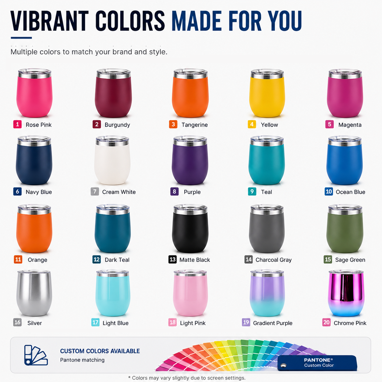Plusieurs couleurs