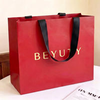 Luxuriöse Geschenktüten mit Eigenem Logo-Design Hochwertige Recycelbare Karton-Geschenktaschen mit Griffen Wiederverwendbare Papiertüten für Geschenke und Täglichen Einkauf