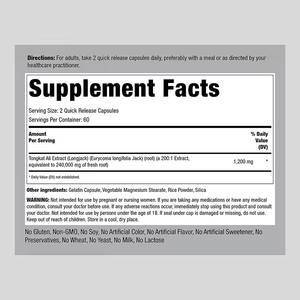 OEM/ODM Extra forza Tongkat Ali e estratto di radice di Maca integratore energetico capsule di pillole prodotti - Product Image 4