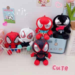 Venta al por mayor, más vendidos, transfronterizos: Juguetes de peluche de 12 cm de Spider-Hero de <span class=keywords><strong>Marvel</strong></span>, llaveros de dibujos animados, dijes de anime para mochilas y muñecos para máquinas de garras - Product Image 6
