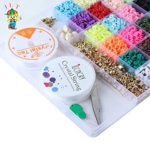 2024 superventas cuentas de arcilla polimérica redondas y planas cuentas de arcilla polimérica multicolor de 6mm para la fabricación de pulseras - Product Image 5