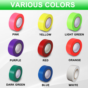 Tùy chỉnh dễ dàng-xé 1 ''x 50m 45*100m Neon màu Đỏ màu xanh PVC thận trọng cảnh báo đánh dấu gắn cờ Băng - Product Image 4