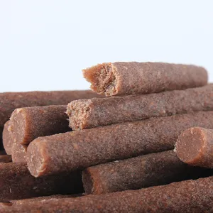 Factory price newest freeze dried beef strips dog chews treats beef roll snack