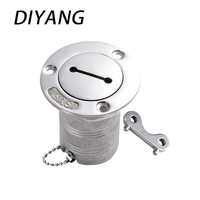 Couvercle de trappe de réservoir de carburant/eau en acier inoxydable 316 à clé, petit format, pour camping-car et yacht, accessoire de quincaillerie marine Wudi Shandong