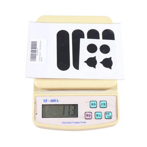 Autocollants réfléchissants pour casque de moto, film noir 3M amovible, ensemble de 8 pièces, design de course, dessin animé, bandes invisibles - Product Image 1