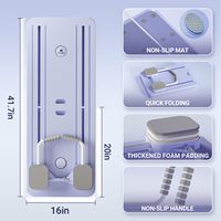 Plateforme de Pilates pliable multifonctionnelle pour exercices abdominaux, équipement d'entraînement portable en plastique pour studio de Pilates