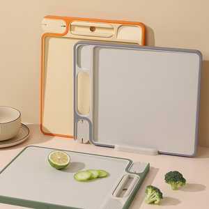 Wheat Straw Plastic Chopping Board Cutting Board With Drip Groove Extra Large Size Cutting Meat Vegetables
