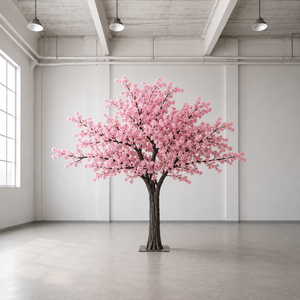 Arbre de <span class=keywords><strong>cerisier</strong></span> artificiel rose fait main sur mesure avec base <span class=keywords><strong>en</strong></span> métal pour mariage, Noël, événements commerciaux - Product Image 1