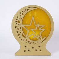 Nouvelles décorations artisanales en bois pour le Ramadan, lumières décoratives, cadeaux musulmans pour le Ramadan, cadeaux de table islamiques pour le Ramadan, décorations artisanales pour l'Aïd.