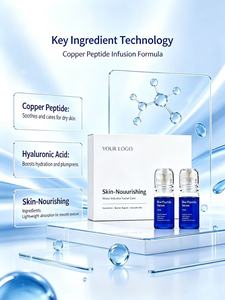 Sérum Peptidique Bleu Micro-Infusion Soin du Visage Hydratation Réparation de la Barrière Cutanée Peau Lisse OEM - Product Image 4