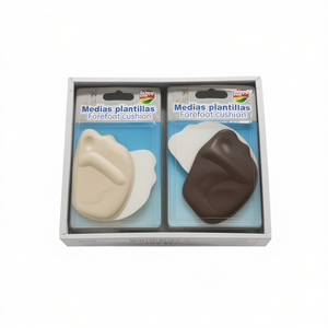 Solette Medias Plantillas con Cuscinetto per l'Anteriore del Piede, Beige e Marrone, in EVA, per Comfort e Supporto del Piede, Uso Interno, Traspiranti - Product Image 3