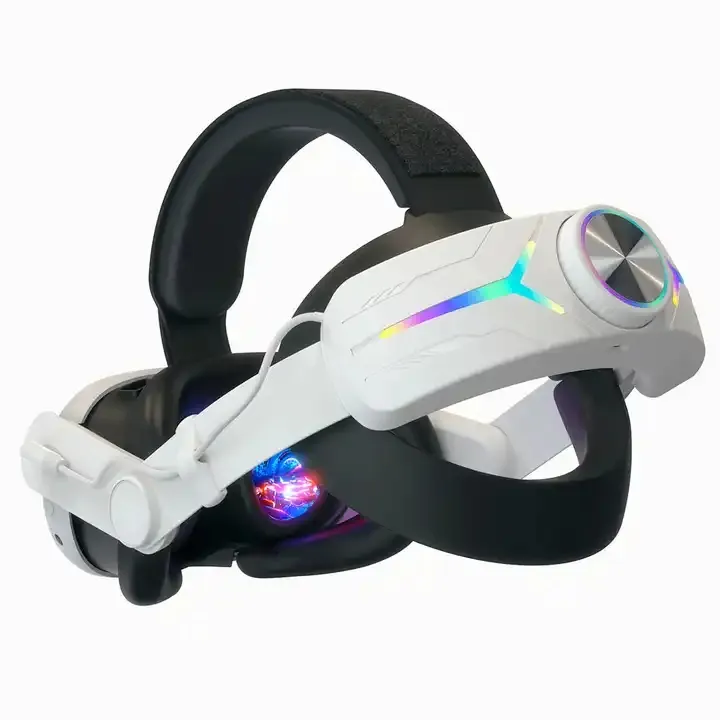 Neuer VR-Kopfgurt mit 8000 mAh Batterie RGB-Licht verstellbarer Elite-Gurt für Meta Quest 3 VR-Zubehör