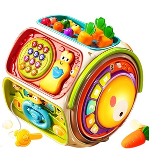 <b>9</b> in 1 Busy Learning Activity <b>Cube</b> Toy With Simulation Game Baby Sensory Toy Musical Light-up Toys - Product Image 1