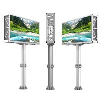 Panel Publicitario Digital LED de Doble Cara para Exteriores P6.25, 10mx3m, Montaje en Pilar, Tablero de Servicio Frontal, Pantalla LED con Control Wifi