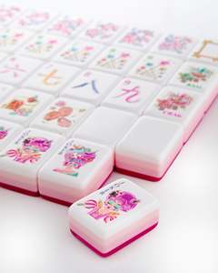 Custom Luxury Seasonal Outdoor Sport Acrylic Themed Design Engraved Luxury Set American Mahjong Tiles for <b>Entertainment</b> - Product Image 6