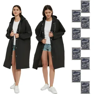 Customize Logo Outdoor Portable Thickness Reusable Waterproof Rain Poncho Raincoat Rain Coat Raincoat