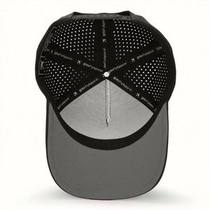 Casquette Snapback 5 Panneaux avec Corde, Chapeaux Personnalisés avec Trous Aérés Découpés au Laser, Badge PVC sur le Devant, Chapeaux de Haute Qualité, Fournisseur de Chapeaux BSCI - Product Image 3