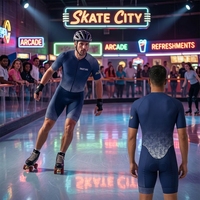 Combinaison de patinage à roulettes en ligne personnalisée, design sublimé, combinaison de course