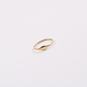 Anillo de acero inoxidable chapado en oro de 18K para mujer, sortija para dedo para mujer, joyería - Product Image 6