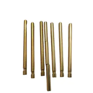 Factory supply cnc machining parts H59 H62 solid brass rod stud for jewelry display stand